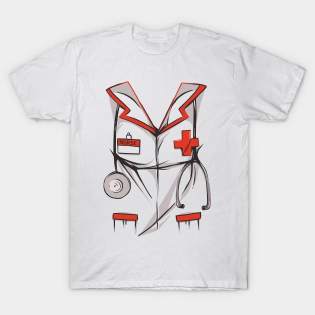 Nurse Costume - Cool Profession Design Medicine Nurse T-Shirt by Popculture Tee Collection